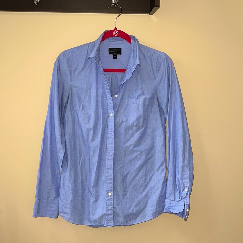 J crew button up blouse